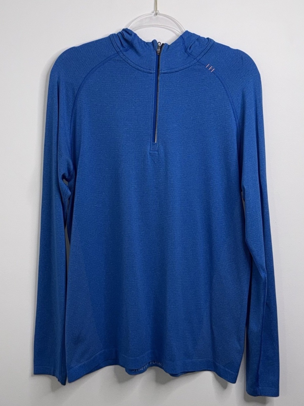 Lululemon Metal Vent Tech Half Zip Hoodie Mens Large Blue Athletic Lightweight